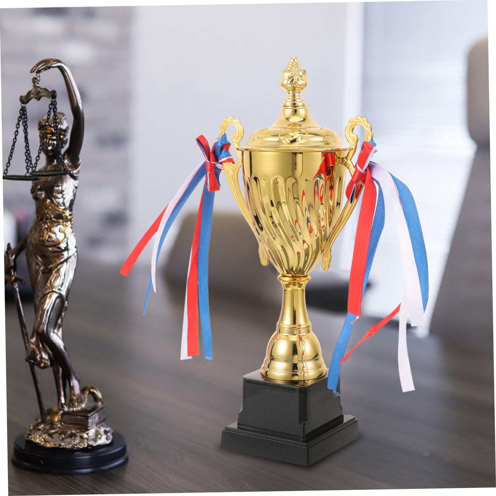 Toyvian Sportivo Metallo Coppa Premio Basket con Base per Tornei Scolastici e Cerimonie Onore