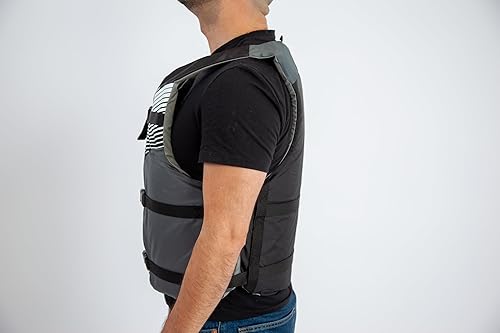 Miniatura 3 de Stohlquist Fit - Chaleco salvavidas PFD para adultos, paquete de 4, aprobado por la Guardia Costera, tamaño ajustable, unisex, ligero, alta