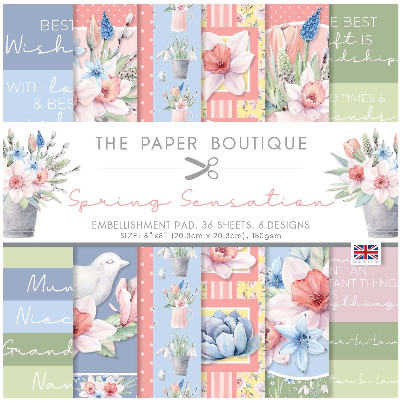 The Paper BoutiqueSpring Sensation - Embellishments Pad