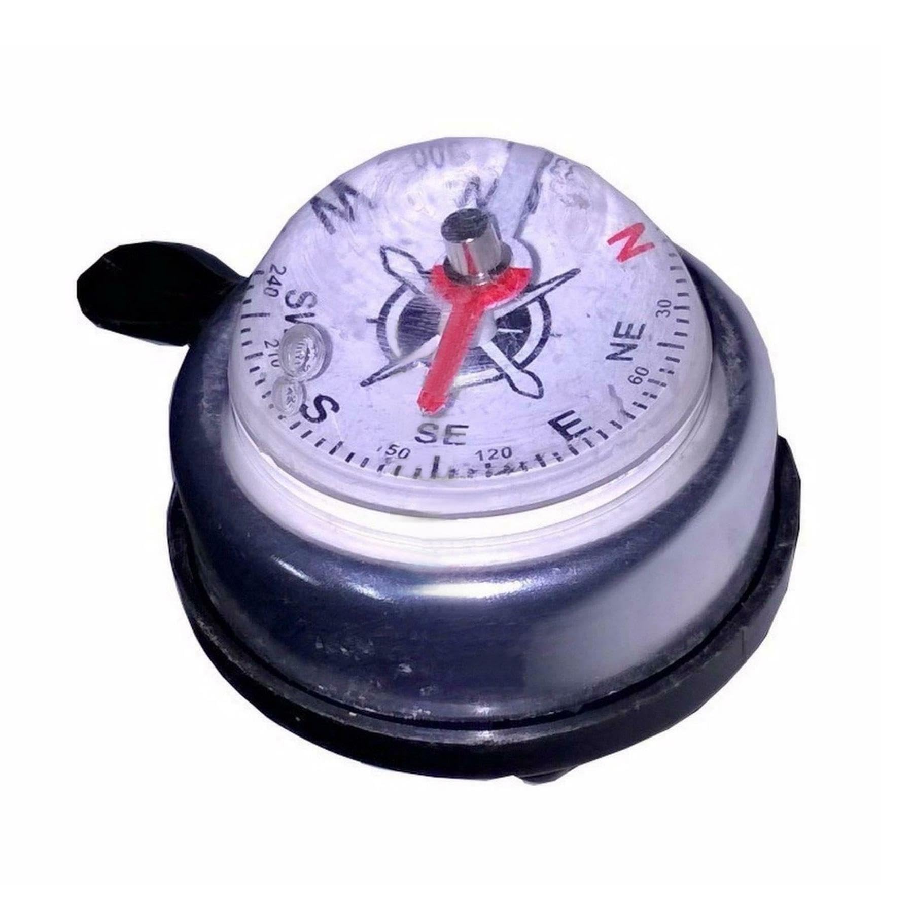 Laxzo ® Bicycle Bell Ring Aluminum Alloy Bike Loud Horn MTB Handlebar Alarm with Compass Cycling Bell Vintage Bike Bell Bicycle Bells Adults Bike Handlebar Bell Retro Bicycle Bell Loud Sound Horn