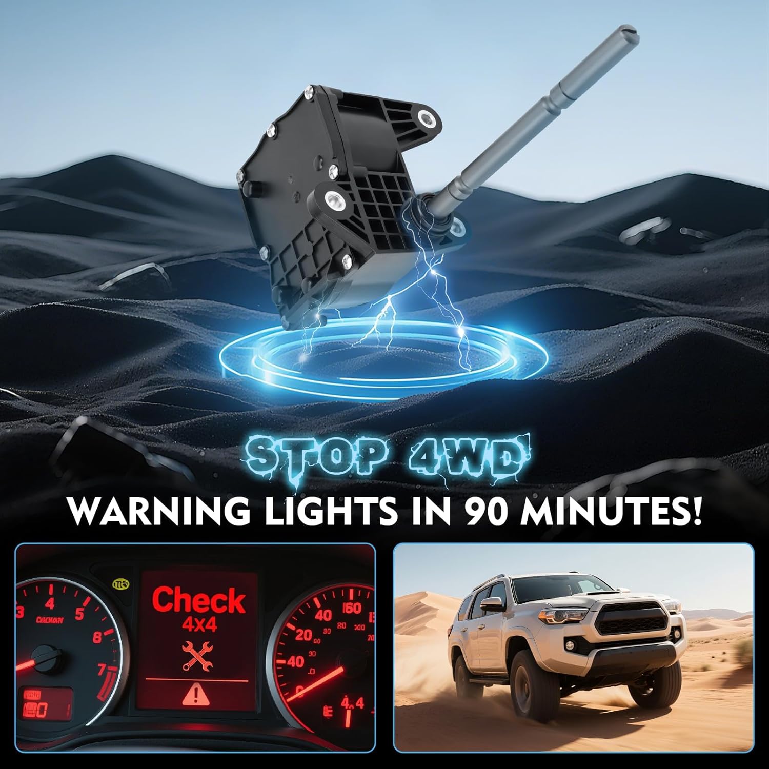 36410-71010 Transfer Shift Actuator for Toyota 4Runner (2020-2023), Tacoma (2016-2023) - 4WD Transfer Case Actuator - Replaces OEM #600423, 3641071010,36410-71010, 36410-0K010, 36410-0K020