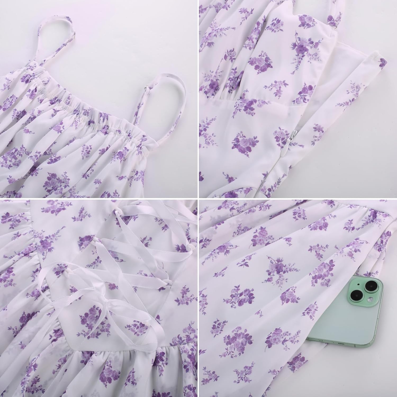 Scarlet Darkness Women Corset Floral Dress Spaghetti Strap Mini Sundress for Teens - Image 7