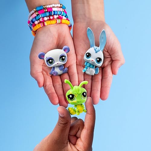 Miniatura 3 de Littlest Pet Shop, Pet Surprise Trios - Gen 7, Pets #1 - #18, Auténtica figura de cabeza Bobble LPS, juguete de imaginación coleccionable animal,