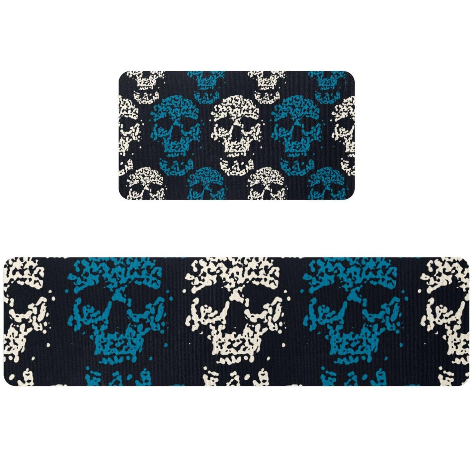Tapete de cocina de calavera para pasillo y cuarto de lavado que decora y protege tus suelos