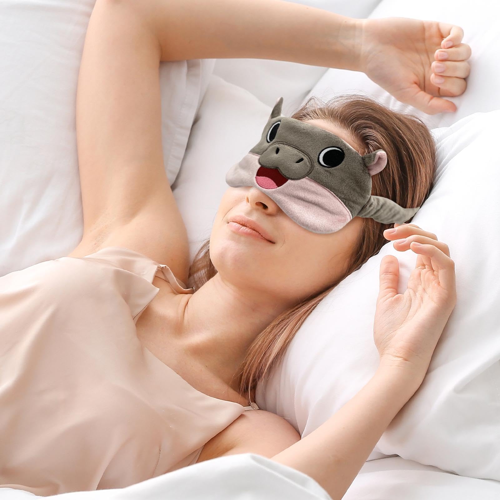 Maschera Morbida Per Fascia Oculare Morbida Traspirante Ergonomica Carina