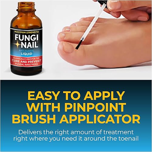 Miniatura 5 de Fungi-Nail Solución líquida antihongos mata hongos que pueden conducir a uñas y pie de atleta con tolnaftato y clínicamente probado para curar y