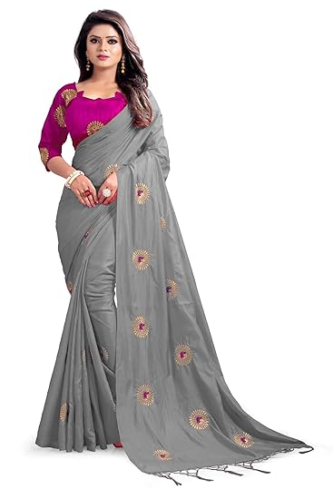 Matching blouse for ash colour saree Clearance
