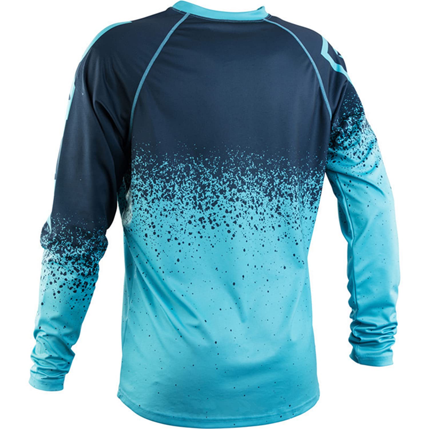 Hombre Mountain Bike Motocross Jersey, Camiseta de Manga Larga Traje de Descenso al Aire Libre a Prueba de Viento Transpirable y Que Absorbe El Sudor Secado Rápido MTB Maillots