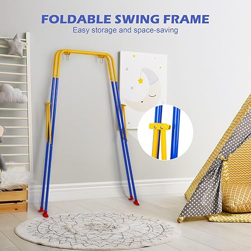 Miniatura 7 de Marco plegable de columpio para bebé, juego de columpio de metal resistente para la mayoría de columpios de niños pequeñosjumper de bebésilla