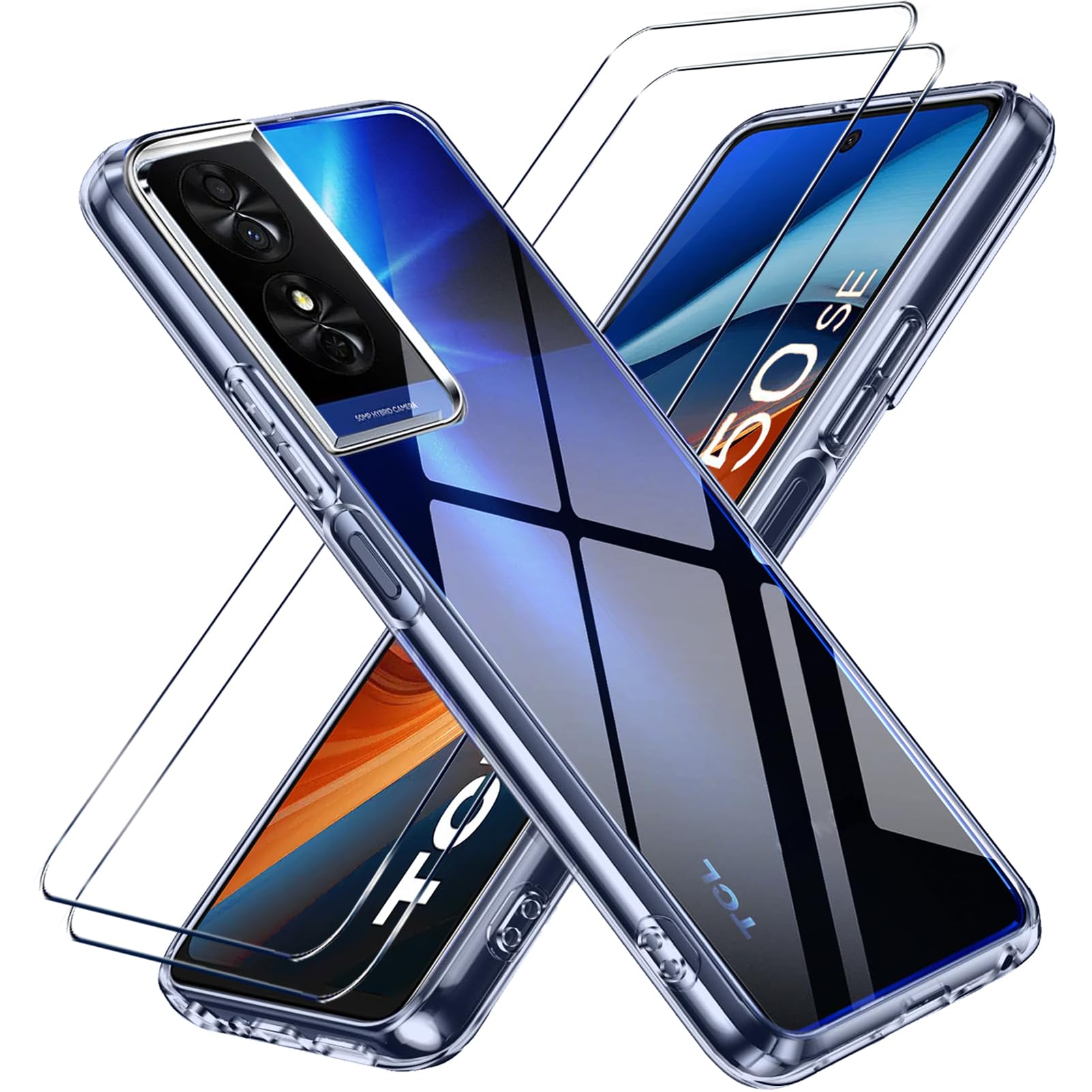 Coque TCL 20 Pro 5G Robuste Transparente UltraMince 180° Téléphone Détachable AntiRayures. Sans