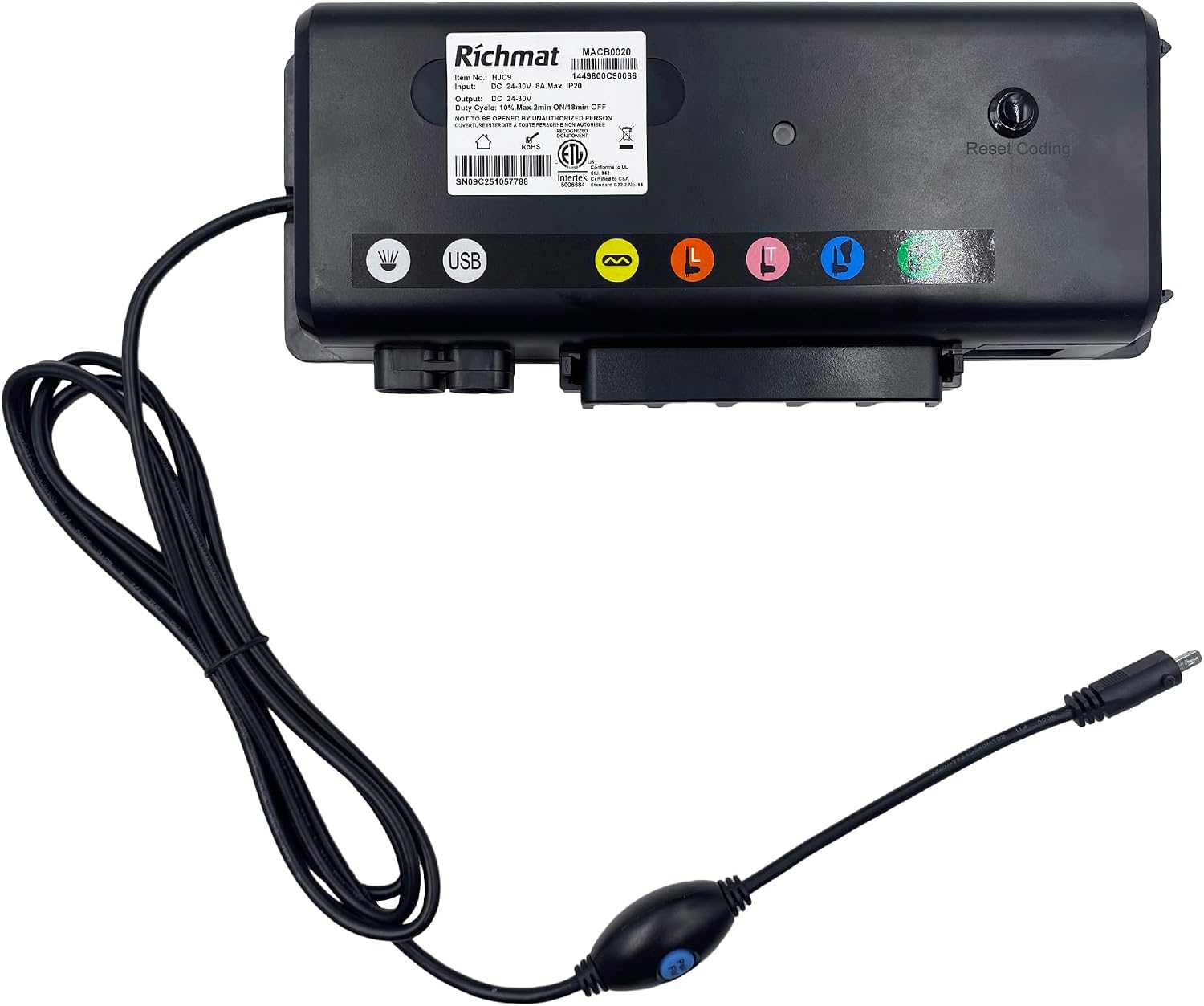 Uetmulik Adjustable Bed Richmat HJC9 Control Box Replacement
