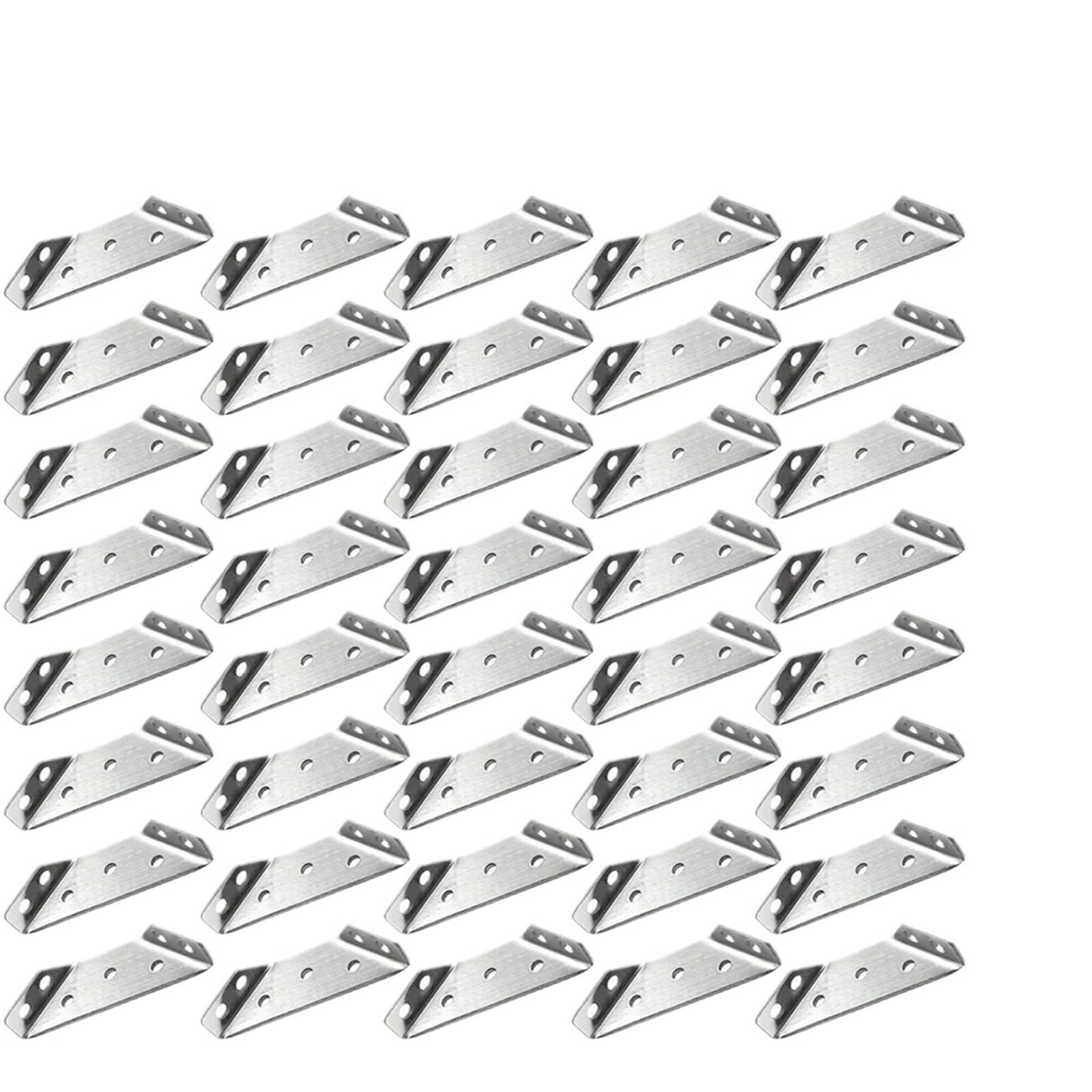 Furniture Corner Connector 40/10pcs Multifunctional Corner Code Stainless Steel, Fastener, Buckle Bracket, Used for Shelves Cabinets(40PCS)