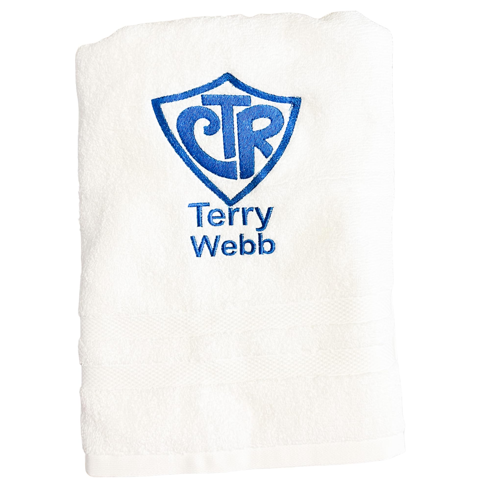 AVTRBoutique LDS Baptism Gift CTR Towel, Personalized Gift Bath Towel Church of Jesus Christ of Latter-Day Saints (Royal Blue)