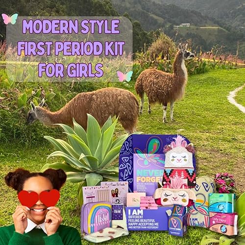 Miniatura 7 de Kit de primer período de estilo moderno para niñas de 9-10-12 inicio de celebración  Esenciales escolares  Adolescente preadolescente preadolescente