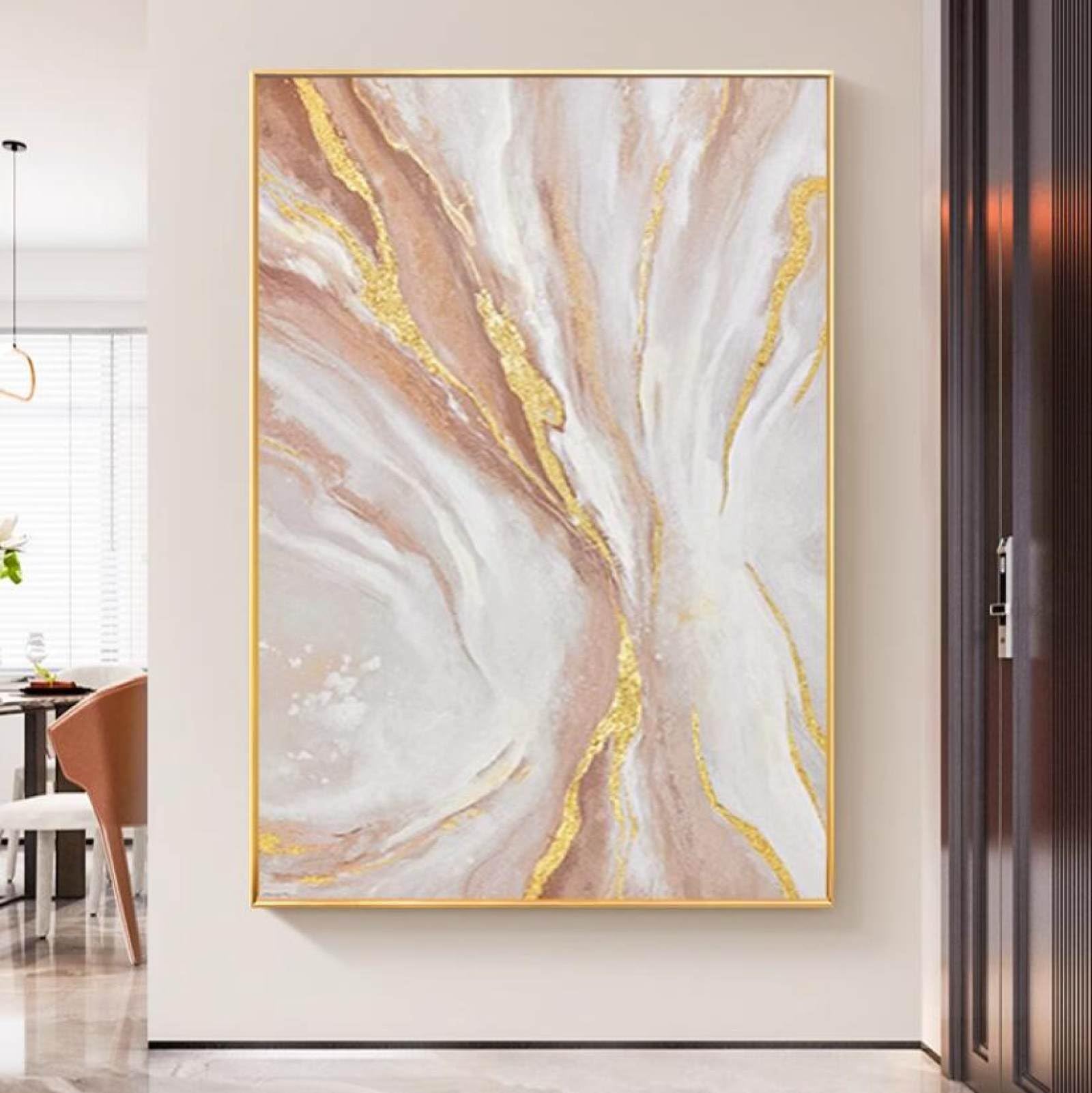 Peinture à l'huile sur toile abstraite pour sublimer votre salle à manger