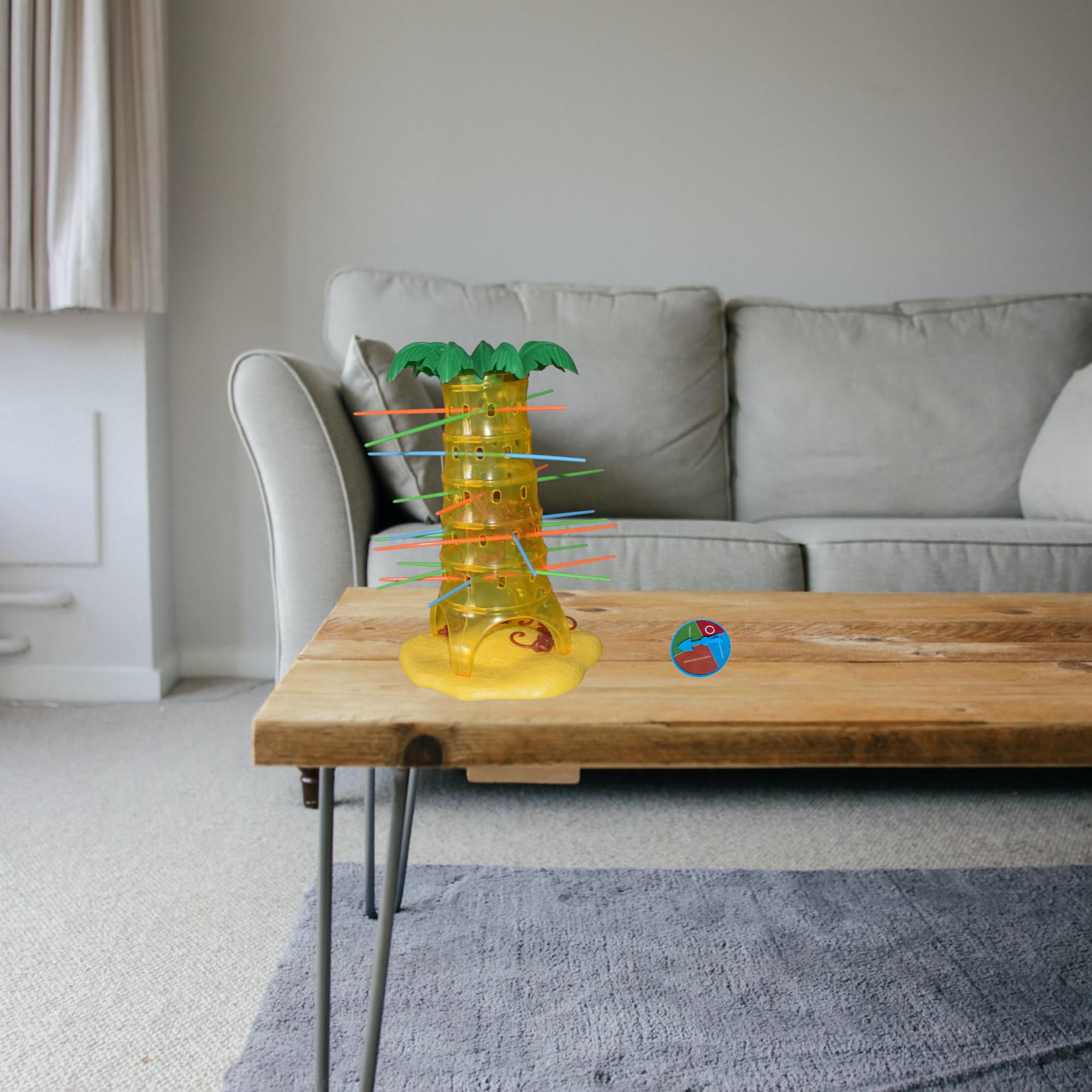 JAMERPD Monos Locos Juegos de Mesa - Juegos de Mesa niños +3 años, 2-4 Jugadores - Juegos para Regalo para niños Juguete Interactivo Tumblin' Monkeys. Entretenimiento y coordinación Ojo-Mano.