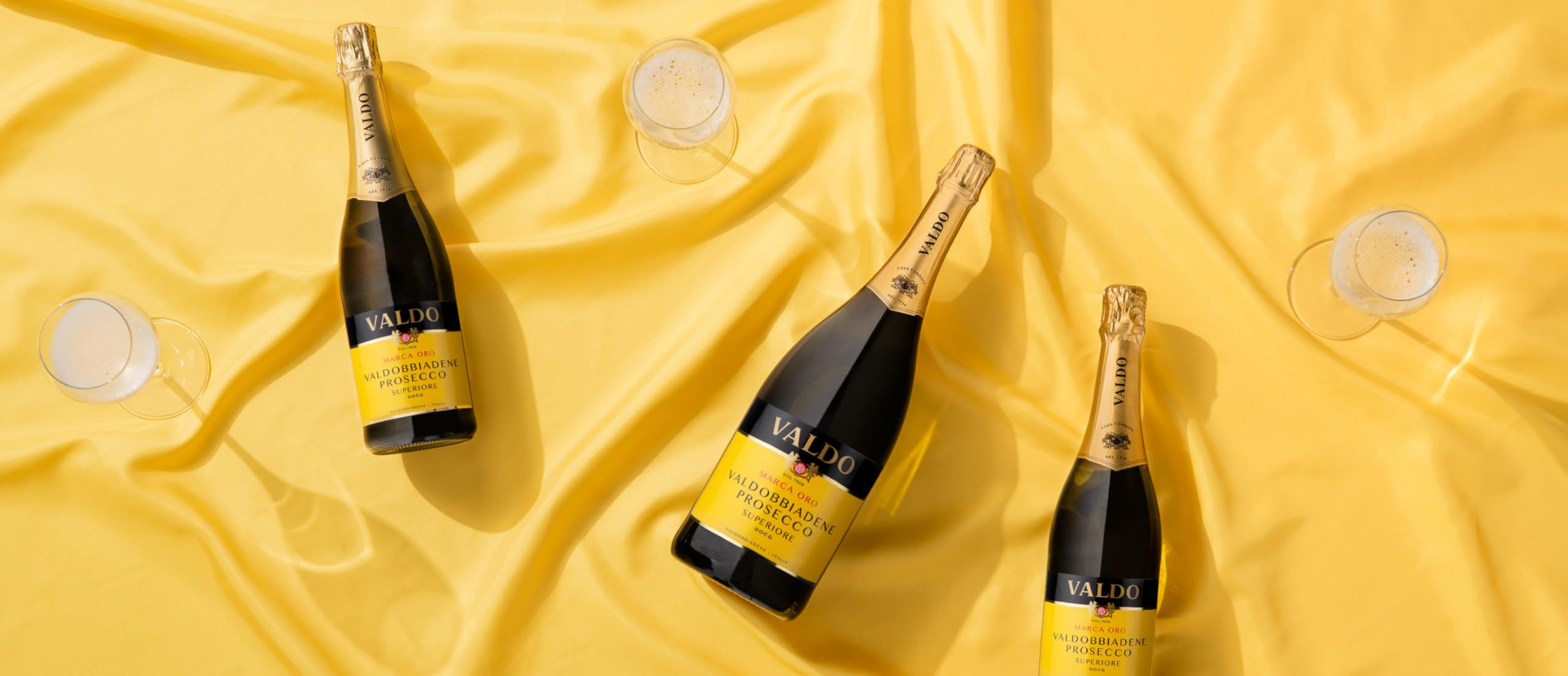 VALDO Marca Oro Valdobbiadene Prosecco Superiore DOCG Magnum Astucciato - 1500ml (Packung mit 6)