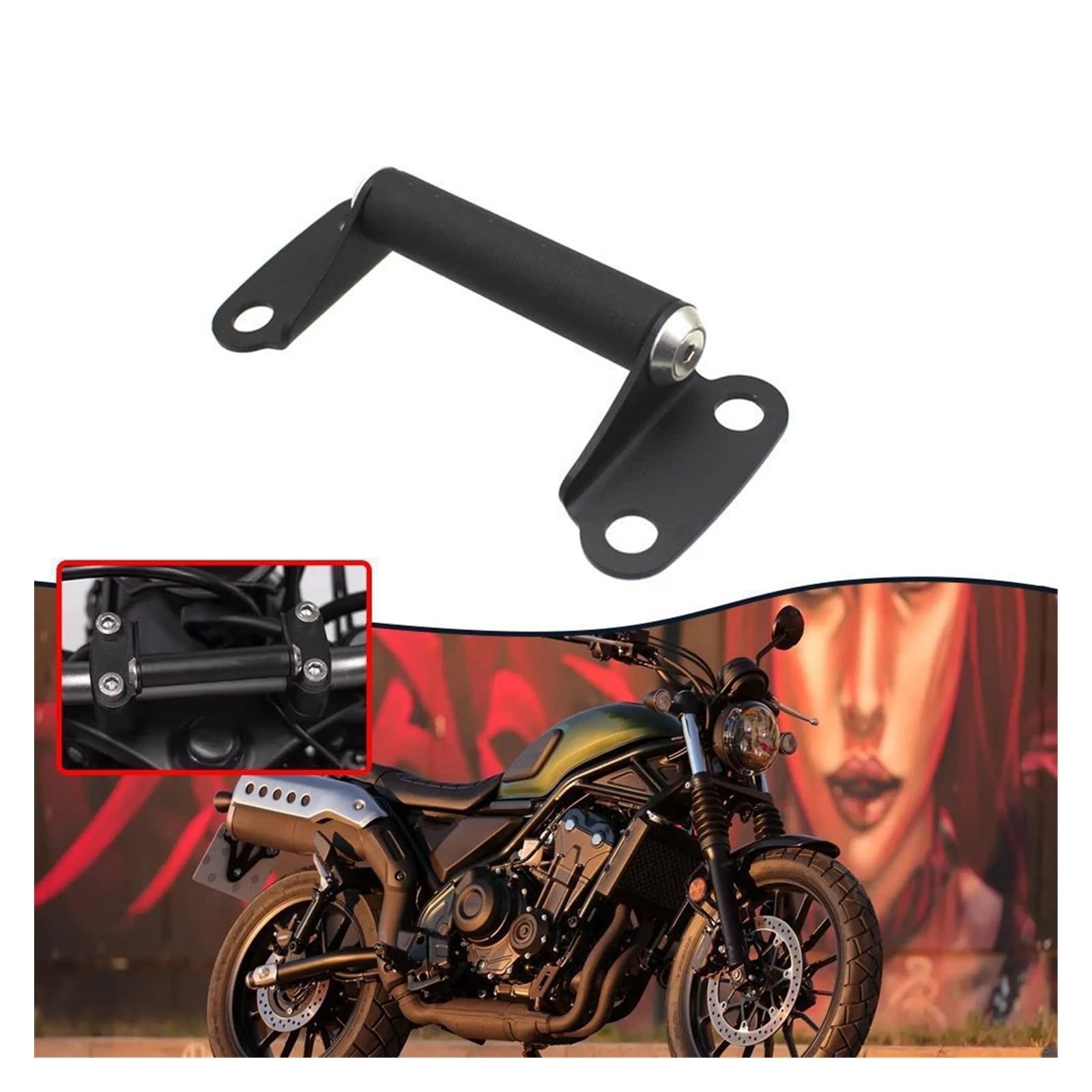 Supporto Navigatore Moto Per CL250 Per CL300 Per CL500 Per CL 250 300 500 Manubrio Supporto Telefono Cellulare Staffa Piastra Navigazione GPS