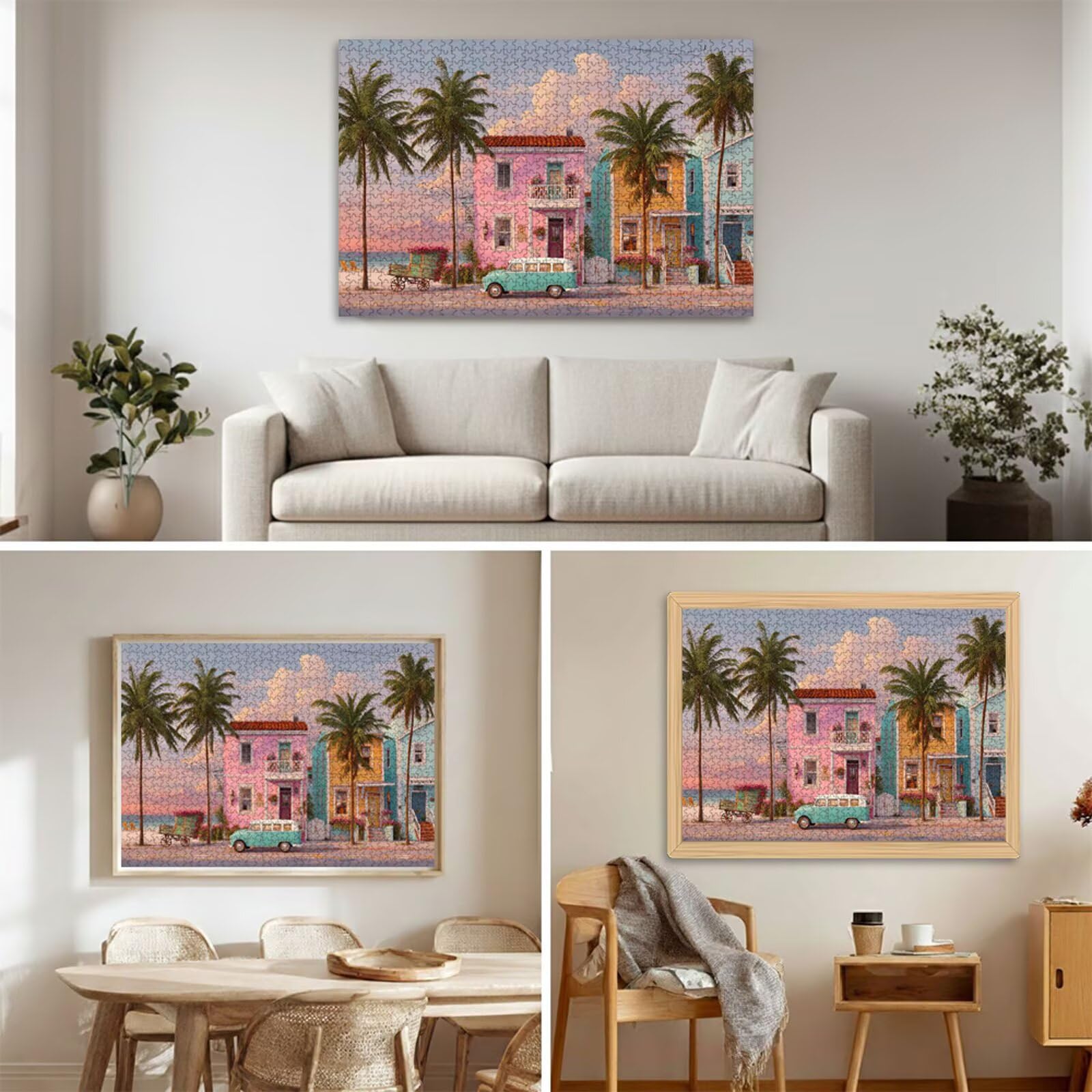 Puzzle 1200 Piezas Adultos Villa & Verano, Rompecabezas con Letras Traseras y Póster, Pasatiempo Antiestrés, Decoración de Pared, Regalo Decorar Mujer Hombre 75 x 50 cm (14 Años +) P3#294