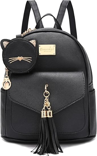 I IHAYNER Girls Fashion Backpack Mini Purse Backpack for Women Small Leather Backpack Purse for Teen Girls with Coin Purse