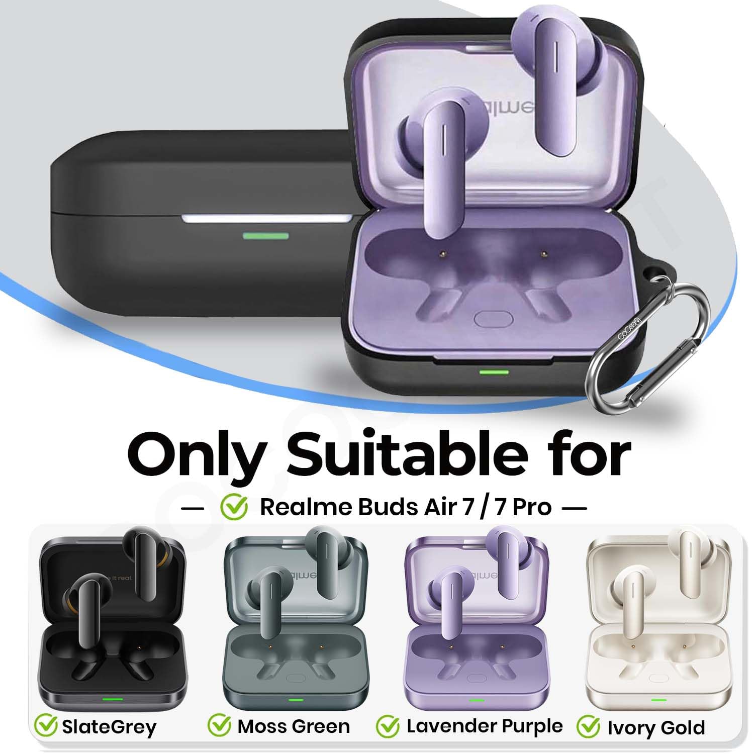 Realme Buds Air 7 Case - Silicone Cover -2