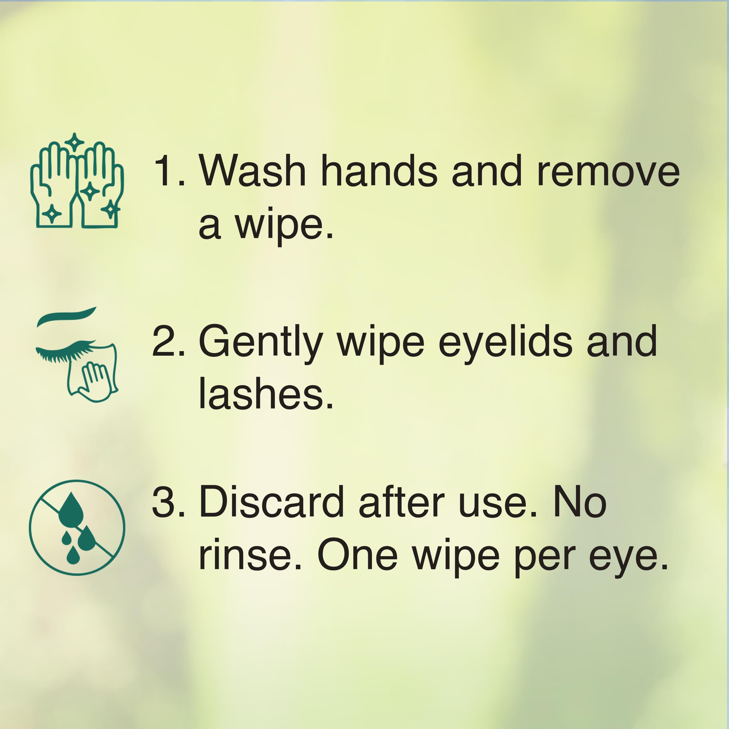 PURELID Tea Tree Eyelid Wipes, 100 Tea Tree Oil Eye Wipes for People with Dry Eyes & Allergies - Image 4