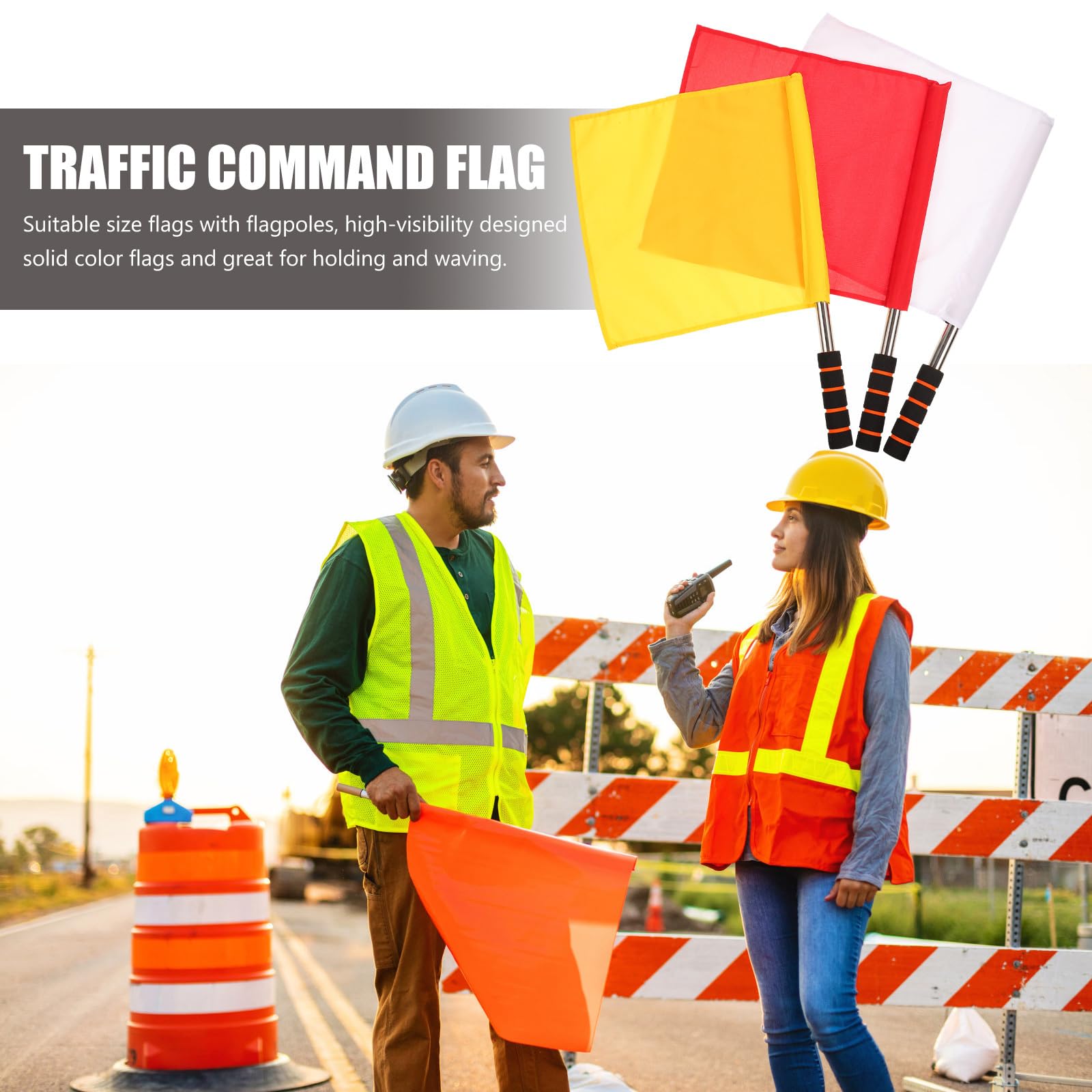 UPKOCH 3Pcs Bandiera Arbitro Bandiera Rossa Calcio Rosso Compleanno Assistente Arbitro Bandiere Rugby Bandiere Guardalinee Bandiere di Segnale Sventolando Bandiera per La Partita di