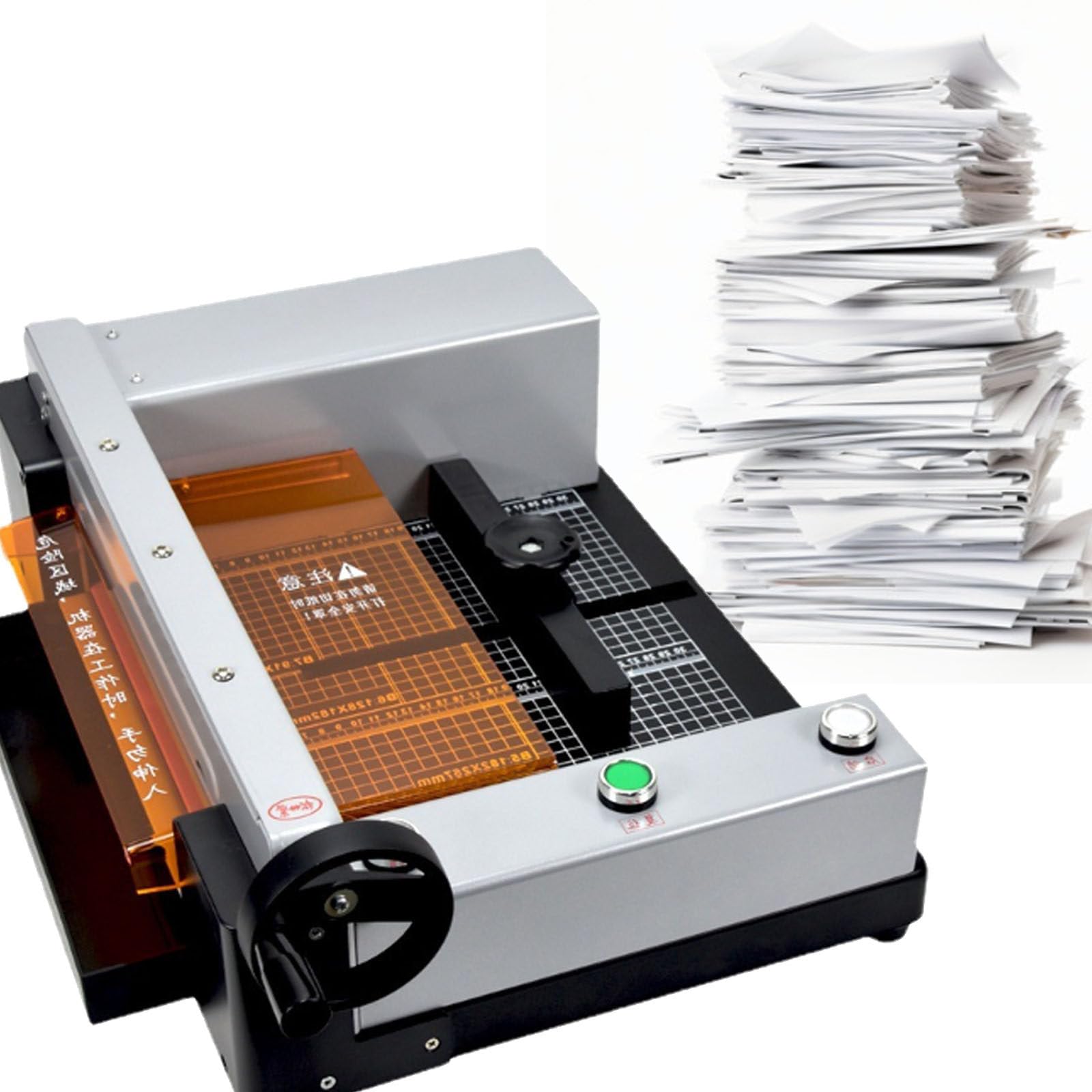 Elektryczna obcinarka do papieru, do cięcia papieru, grubość cięcia 40 mm, do scrapbookingu, etykiet, kuponów, kart, papieru rzemieślniczego i zdjęć