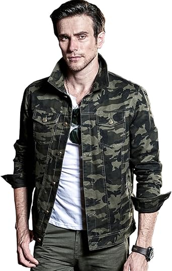 DSDZ Men's Casual Camouflage Jeans 