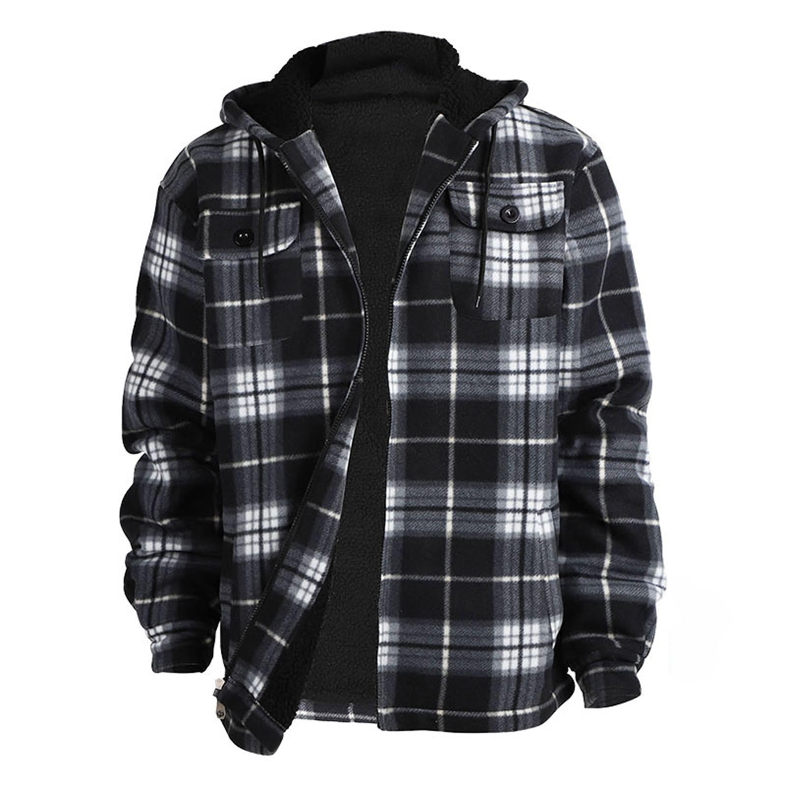 Sudadera con capucha para hombre, algodón, suave, suave, versátil, moderno, informal, ajuste cómodo, cordón ajustable, sudadera, diario, ocio, ciudad A18