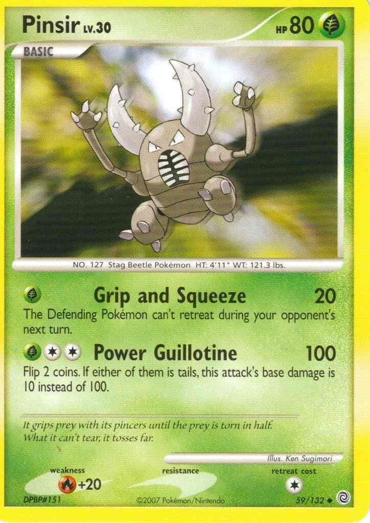 Pokemon Pinsir (59) Secret Wonders Reverse Holo