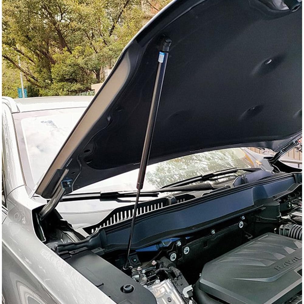 Car Front Hood Cover Spring Gas Lift Support Strut Bars Hydraulic Rod Compatible With Haval H6 2021-2025 Car Styling(Carbon green)