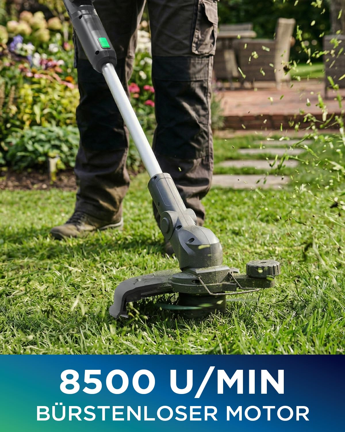 30 cm 20V Brushless 2-in-1 Akku Rasentrimmer & Rasenkantenschneider