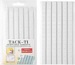 SUMAJU 102 Pcs Adhesive Sticky Tack, Removable Poster Putty - Reusable Mounting Putty for Wall Hanging Pictures, Posters - Cleaning, Nail (White)