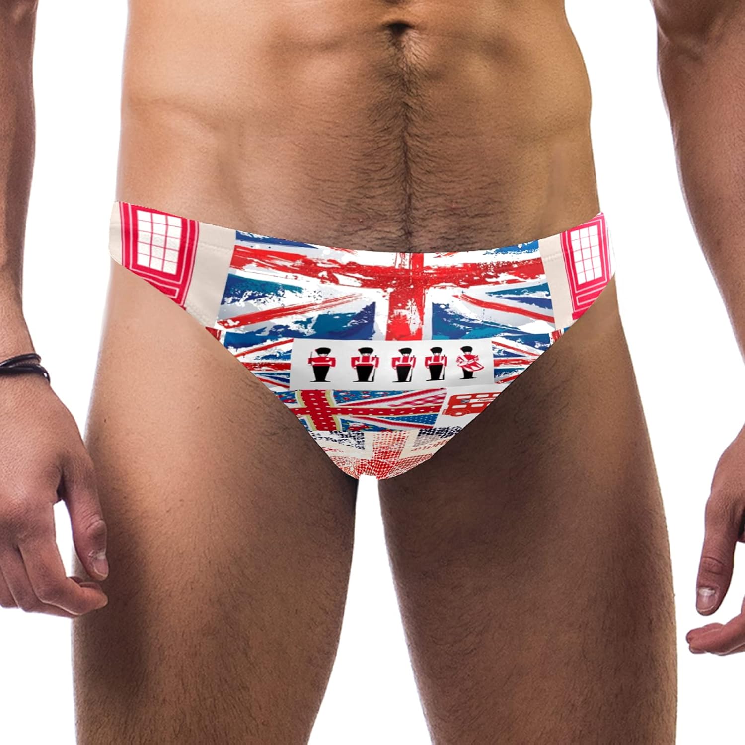 Costume Da Bagno Uomo AIEOE - Slip Con Imbottitura Rimovibile E Chiusura Lampo Laterale, Poliestere Ed Elastan - Foto 2