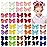 40PCS 4.5 Inch Hair Bows for Girls Grosgrain Ribbon Toddler Hair Accessories with Alligator Clips for Toddlers Baby Girls Kids Teens in Pairs