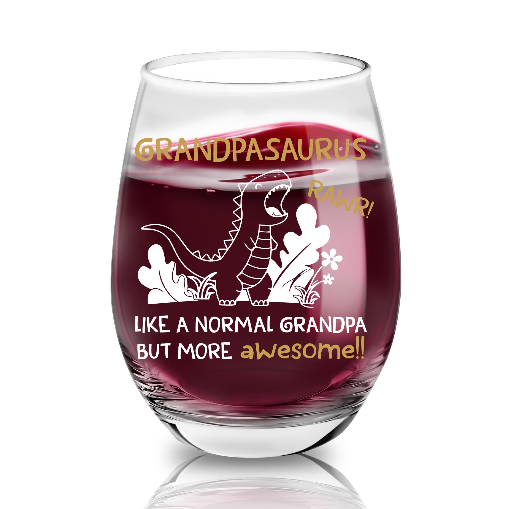 Best Grandad Gifts Red Wine Glasses Easter Gifts for Grandad Birthday Gift for Grandpa from Grandchildren Easter Basket Fillers Grampy Gift for Grandparents Fathers Day Christmas