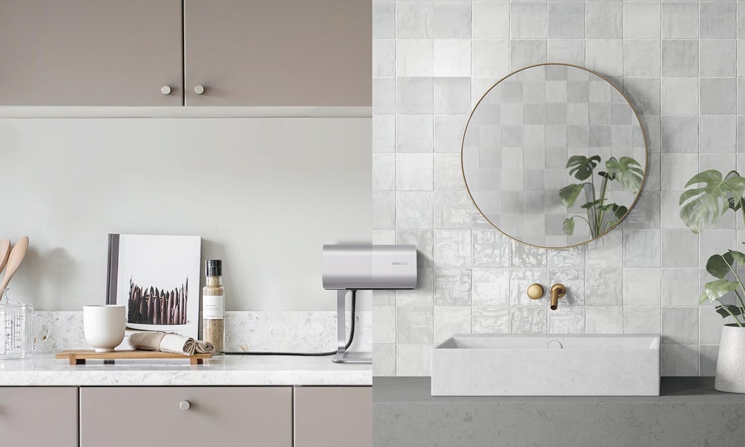 AIOLUS Ultra-Compact Automatic Hand Dryer High Speed Air Wiper w/Washable Filter Low Noise 110v 700W