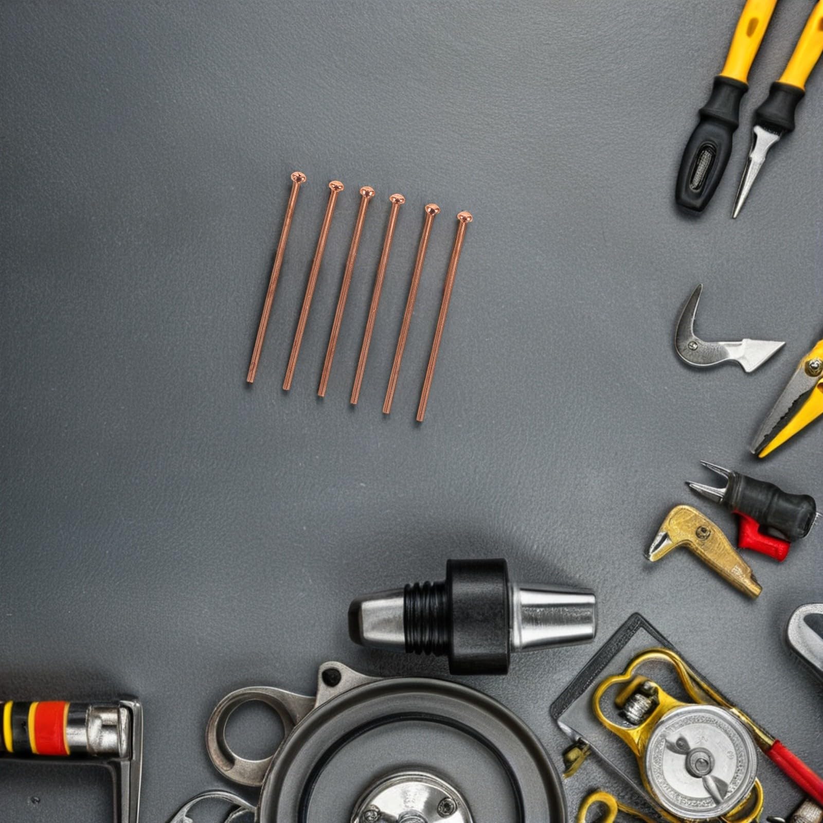 ULTECHNOVO Kit D'outils de Réparation de Carrosserie Automobile 500pcs Clous de Soudage en Fer Cuivré pour Réparation Rapide Pare-Chocs et Carrosseries