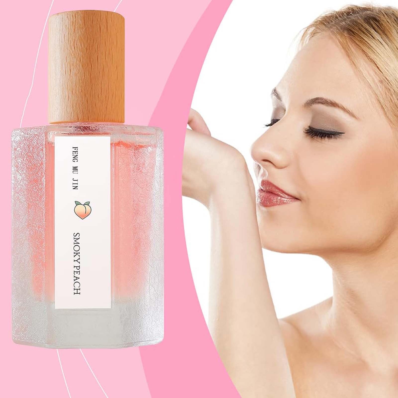 Fruity Parfüm Sammlung Für Frauen, Pfirsich Düfte Parfüm, Glasflasche Fruchtigen Duft Parfüm, Lang Anhaltende Frische Duft Spray, Täglichen Gebrauch Geräucherten Pfirsich Duft Spray. (4PCS)