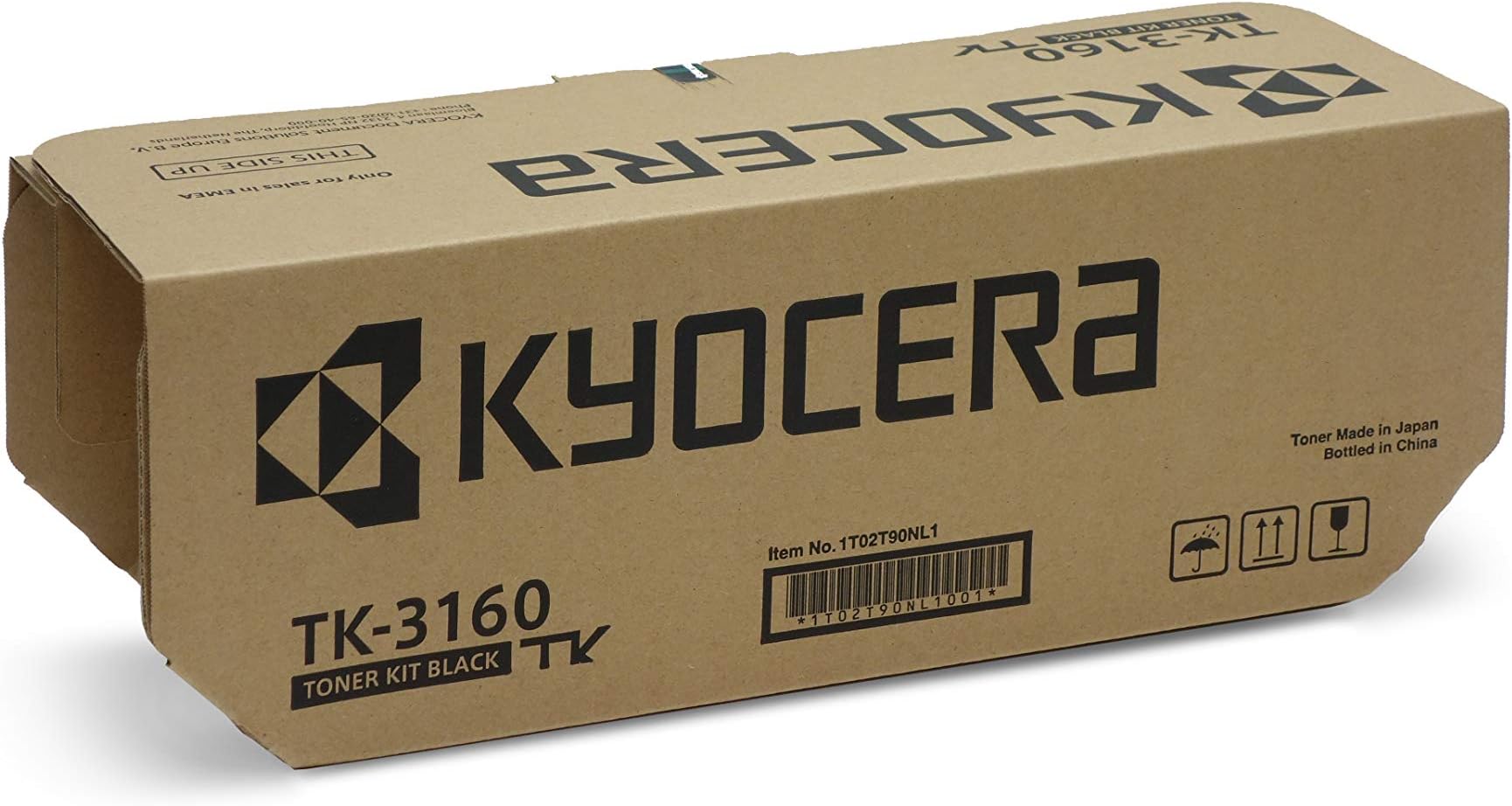 TK-3160K Toner Black, Original Premium Cartdrige 1T02T90NL0. Compatible ECOSYS P3045dn, M3145dn