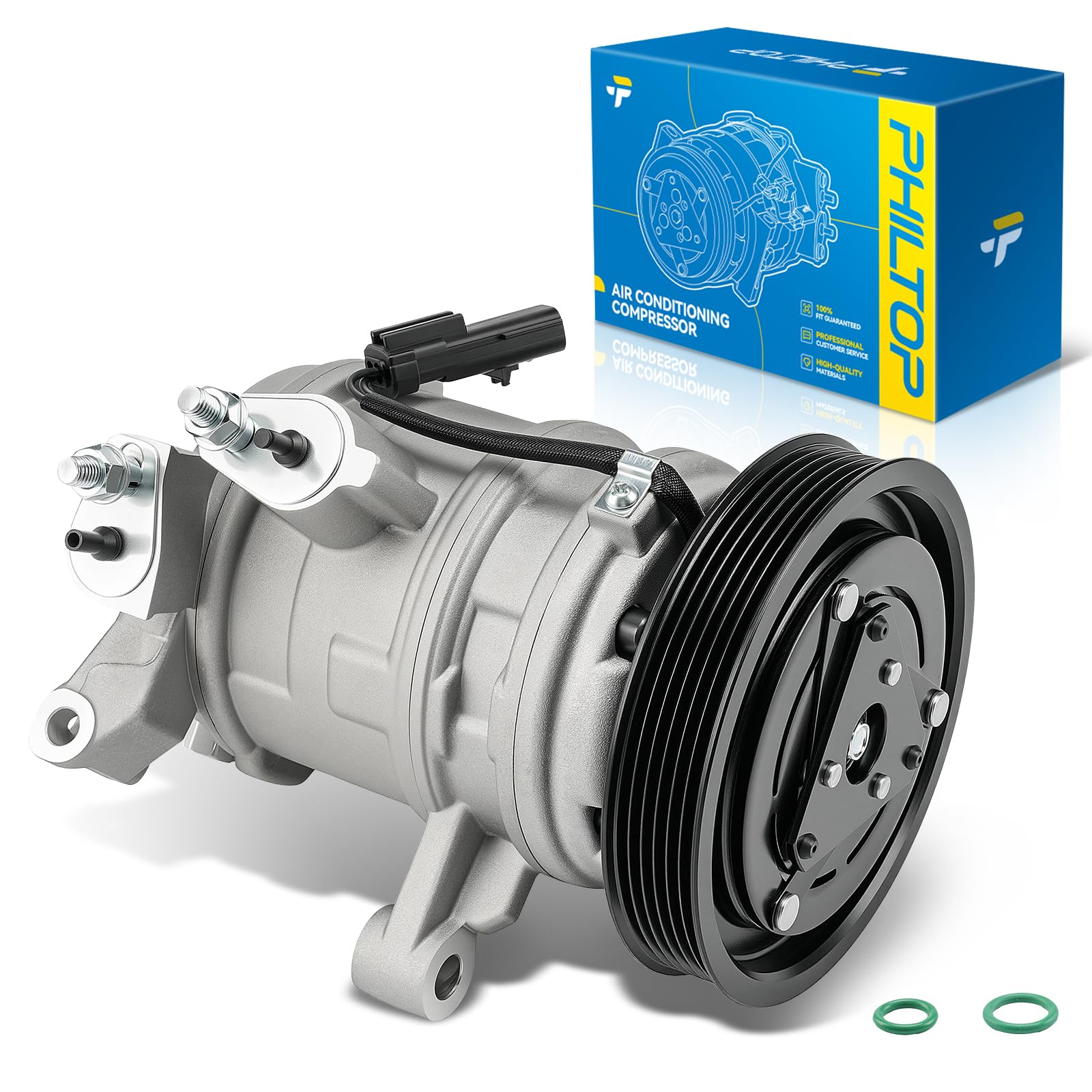 PHILTOP 55111437AC NEW AC Compressor for Ram 1500 2008-2013 3.7/4.7L