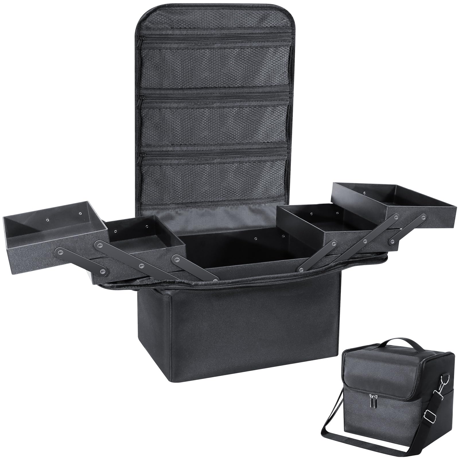 Valigetta Porta Trucchi, Beauty Case Donna Borsa Trucco Professionale Grande, Valigia Make Up Bag Organizer Borsa Estetista Portatrucchi Trousse Makeup