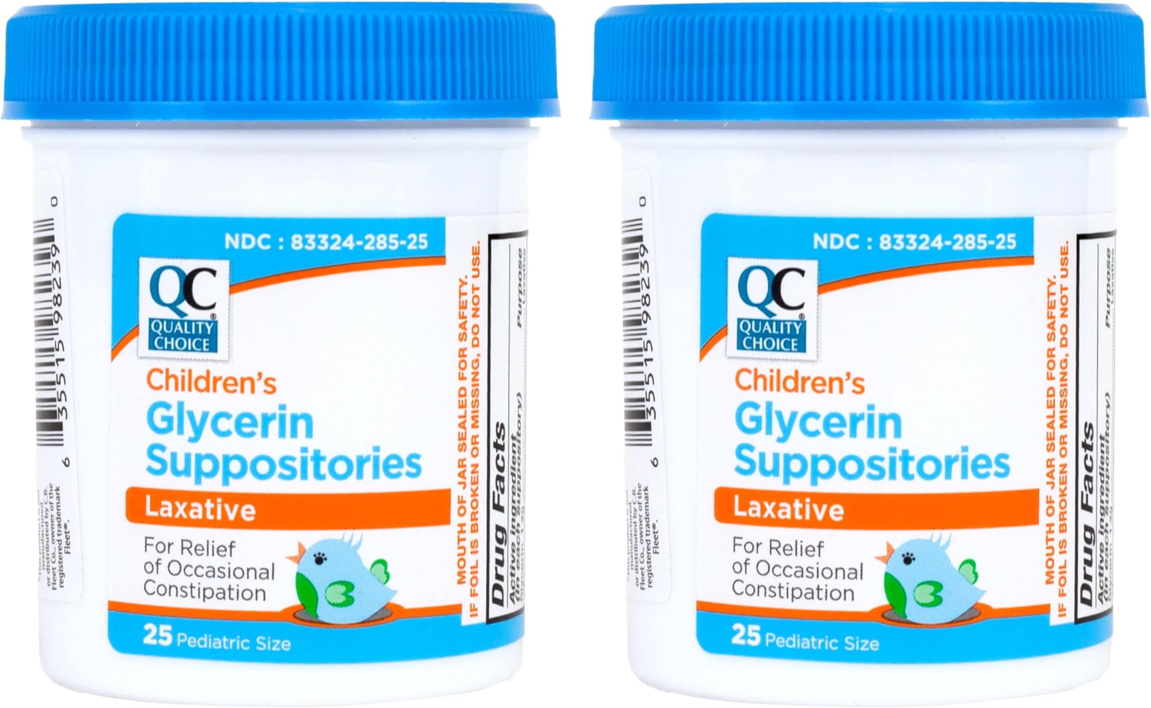 Infants Glycerin Suppositories Laxative Relief 25 Ct Each (2 Pack)