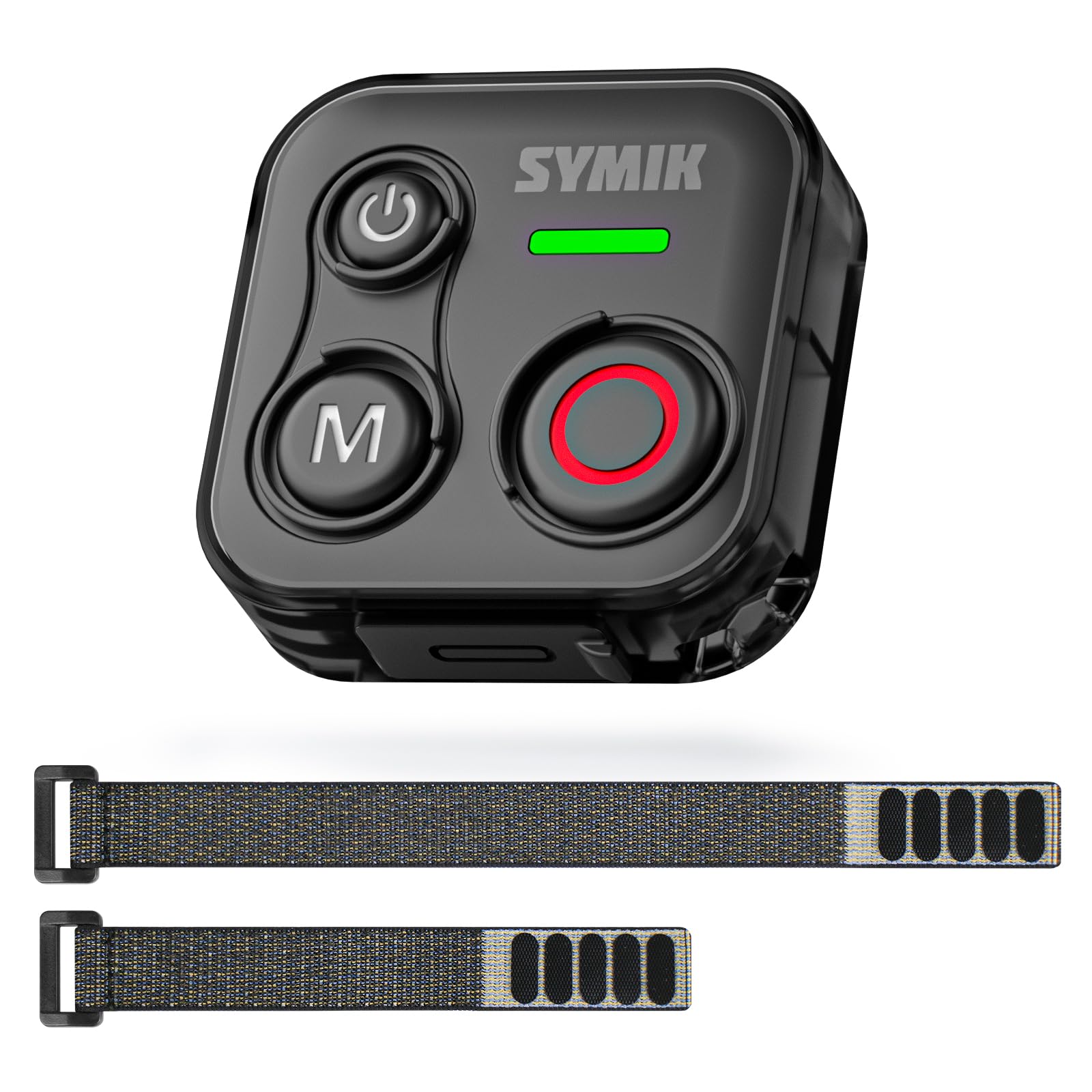 SYMIK Telecomando Universale per Insta360, GoPro, DJI, Smartphone | Controller Bluetooth per Scatto di Action Cam, Resistenza agli Schizzi, Portata 70m, Batteria 120h, Ricarica Type-C