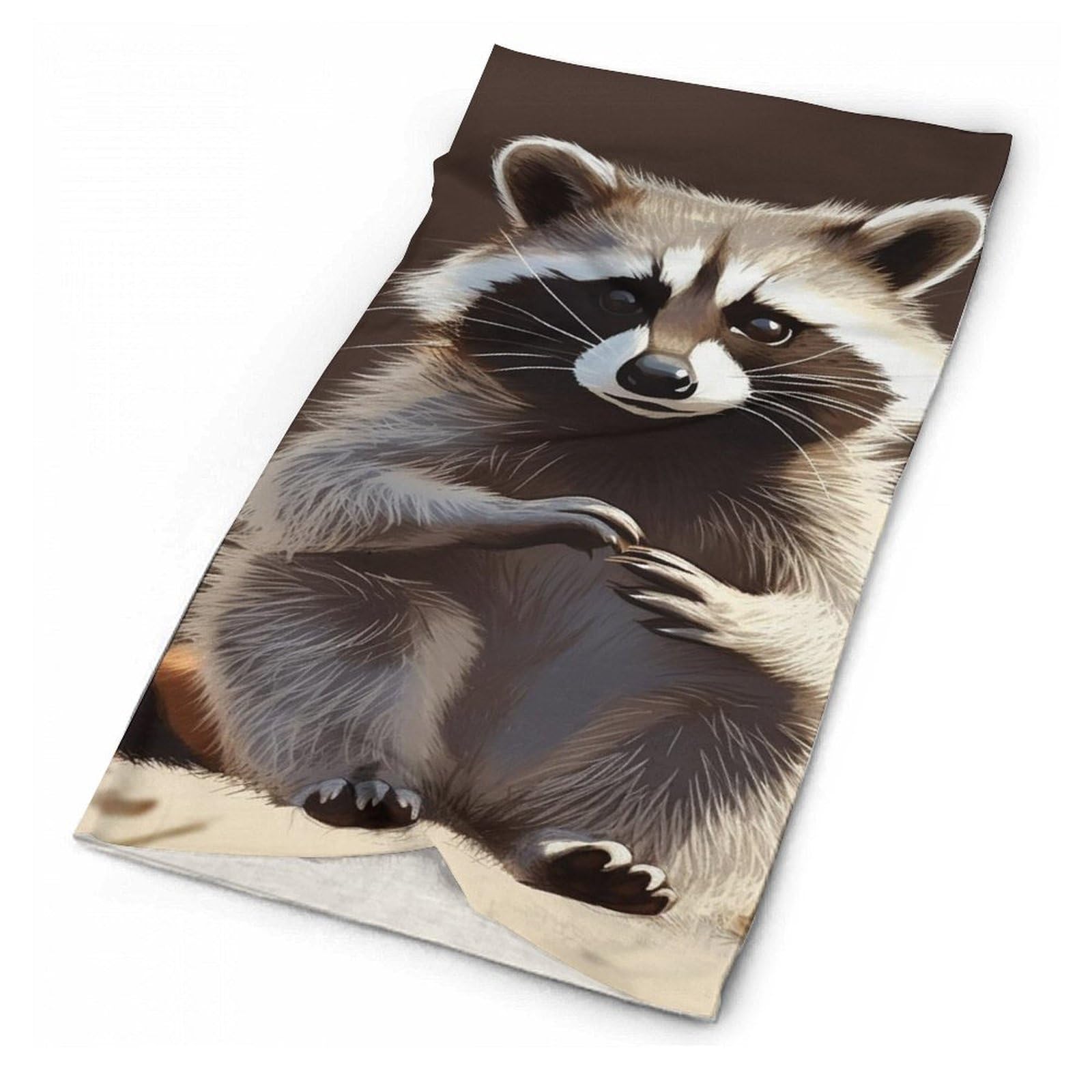 FZQVSGW Balaclava Neck Gaiter Cute Raccoon Neck Face Mask Windproof Scarf Face Cover for Men Women
