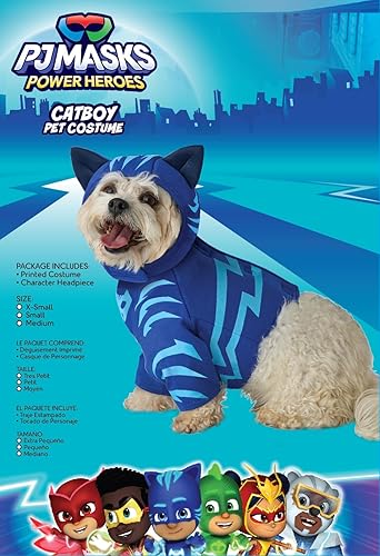Miniatura 2 de PJ Masks - Disfraz de perro Catboy  Disfraces para perros, talla M