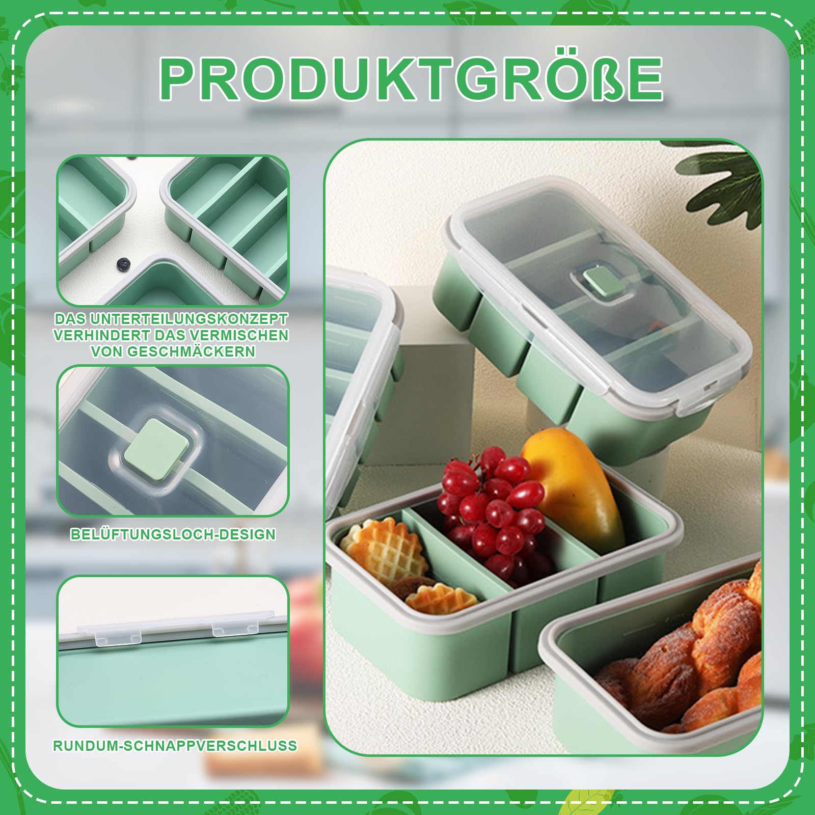 Lot de 4 récipients de congélation en silicone avec couvercle, 8 étiquettes et 15 sacs de congélation, réutilisables, pour bouillon, sauce, glaçons, beurre