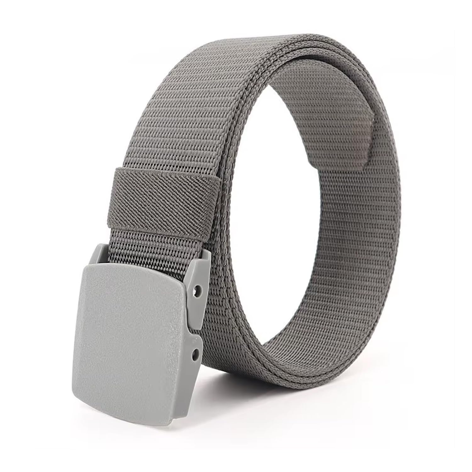 Waist Belt Automatic Buckle Nylon Canvas Male Men Survival Strap, Fits on up to 40 inches waist size Pack of 1-image-17