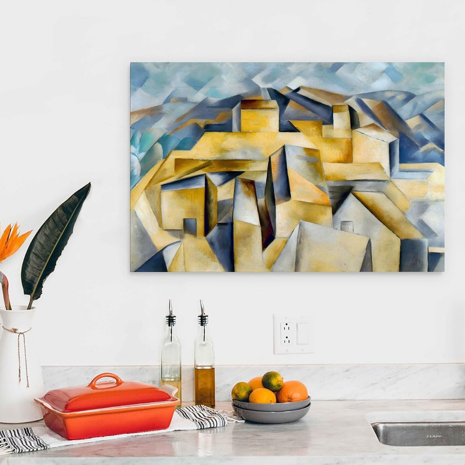 Amazon.co.jp: 丘の上のピカソの家 ポスター 1909 年にパブロ・ピカソ